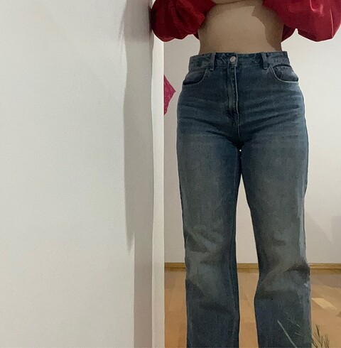 38 Beden mavi Renk Stradivarius Jean 38 beden
