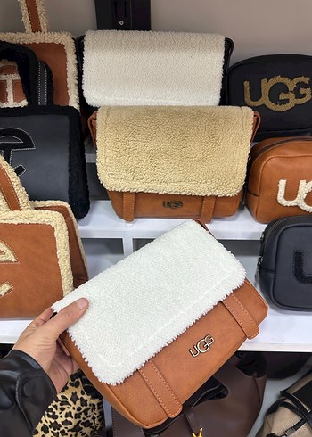 Ugg Kürk Detaylı Kahverengi Süet Kadın Çanta - Görsel 2