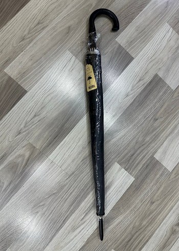 Klasik Siyah Tokalı Unisex Şemsiye - Görsel 4