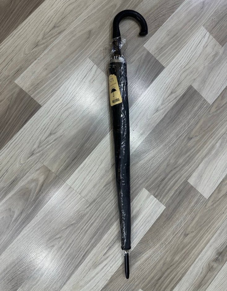 Klasik Siyah Tokalı Unisex Şemsiye - Görsel 4