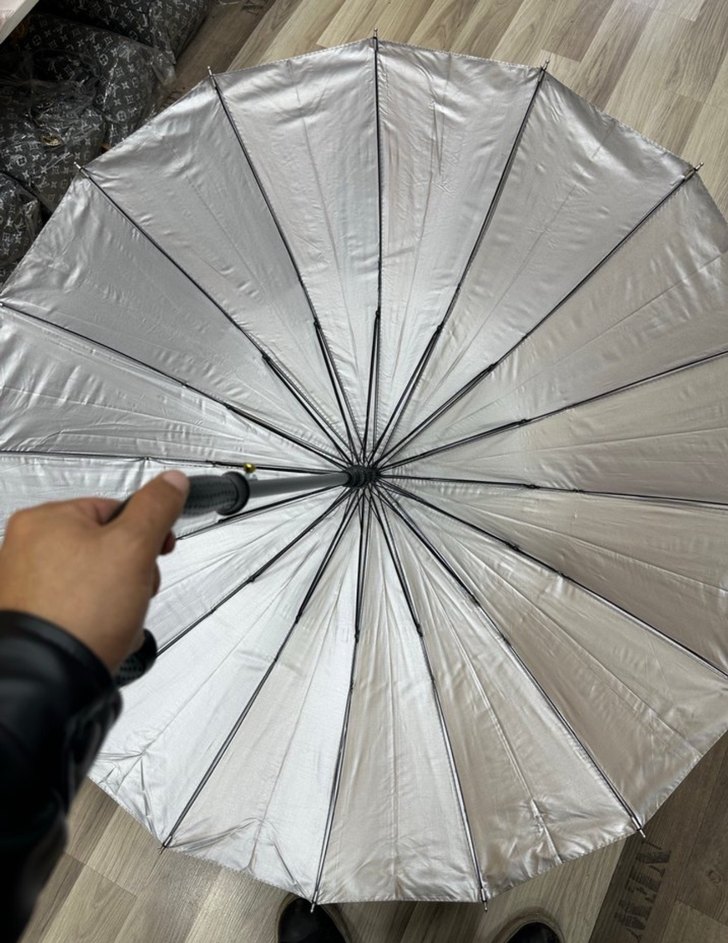 Klasik Siyah Tokalı Unisex Şemsiye - Görsel 2