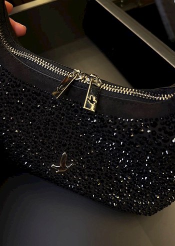 Taşlı Beymen çanta - Görsel 4