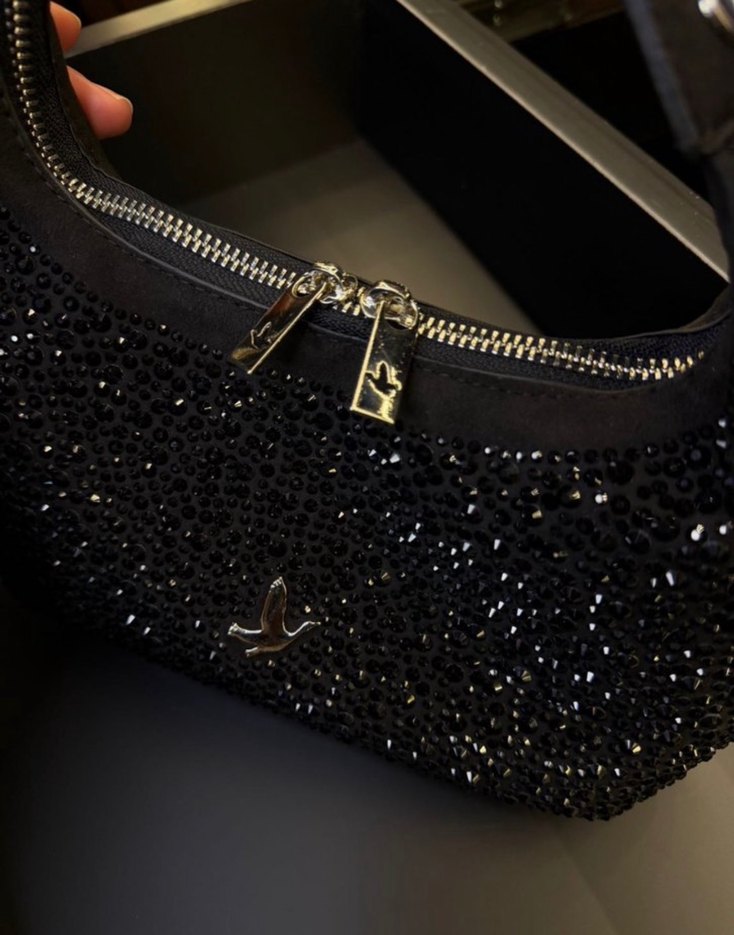 Taşlı Beymen çanta - Görsel 4