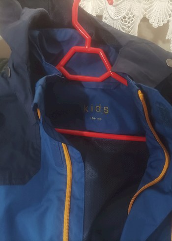 Mavi Erkek Fermuarlı Yağmurluk - Görsel 4