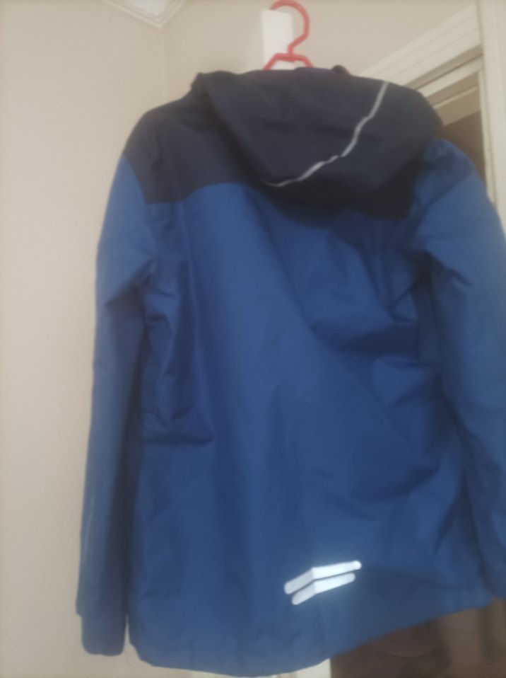 Mavi Erkek Fermuarlı Yağmurluk - Görsel 5