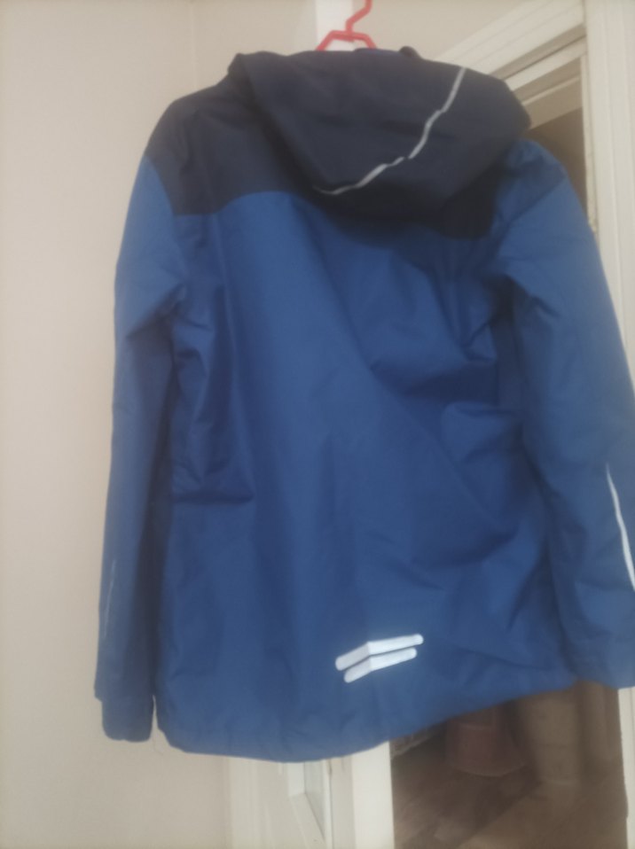 Mavi Erkek Fermuarlı Yağmurluk - Görsel 2