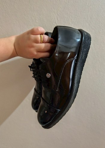 Parlak rugan Siyah Klasik Erkek Ayakkabı - Görsel 3