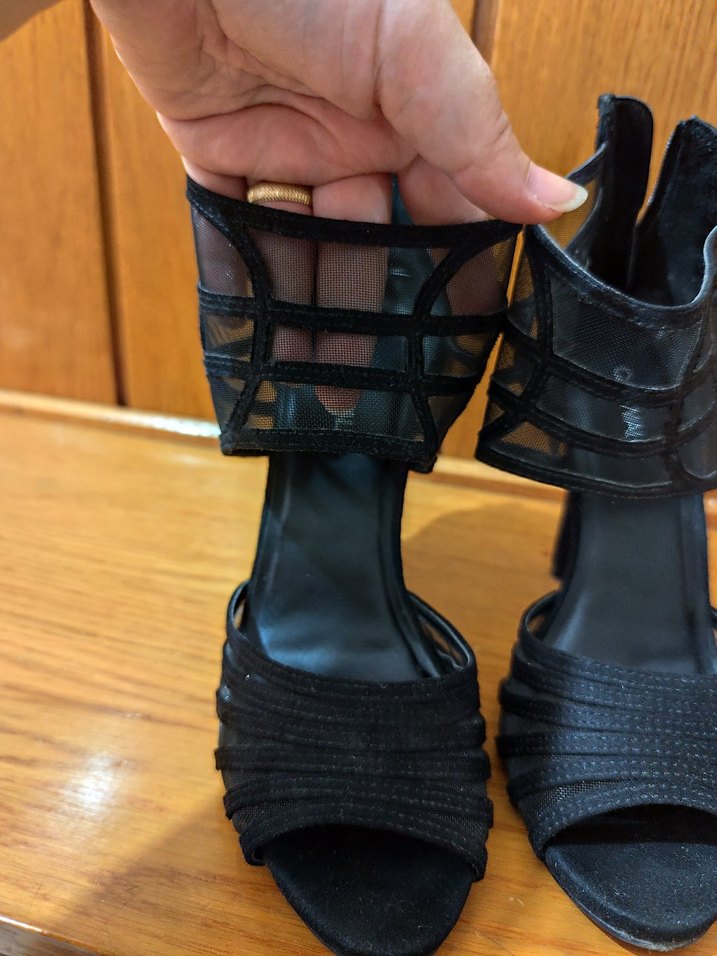 Siyah Yüksek Topuklu Kadın Ayakkabı - Görsel 4