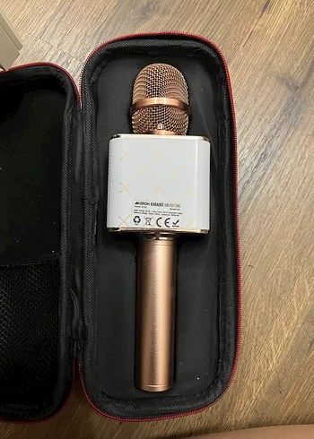 Kahverengi Taşınabilir Karaoke Mikrofonu - Görsel 2