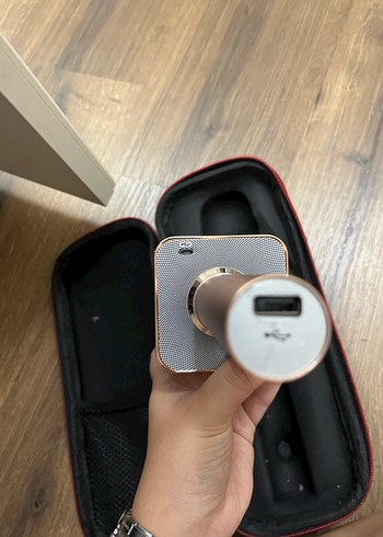 Kahverengi Taşınabilir Karaoke Mikrofonu - Görsel 3