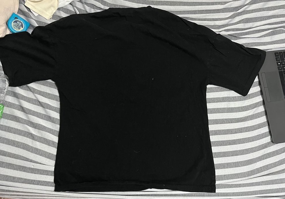 Siyah Baskılı Tişört - Görsel 4