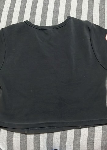 kadın Siyah Baskılı Street Wear Tişört - Görsel 2