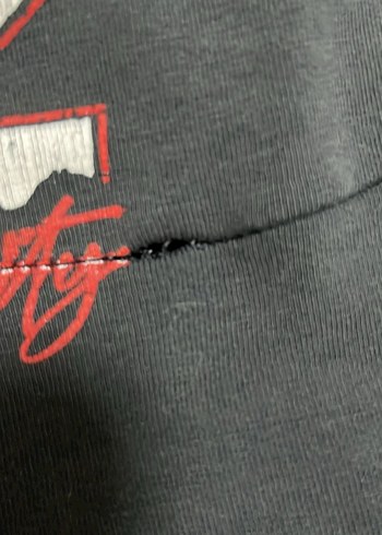 kadın Siyah Baskılı Street Wear Tişört - Görsel 5