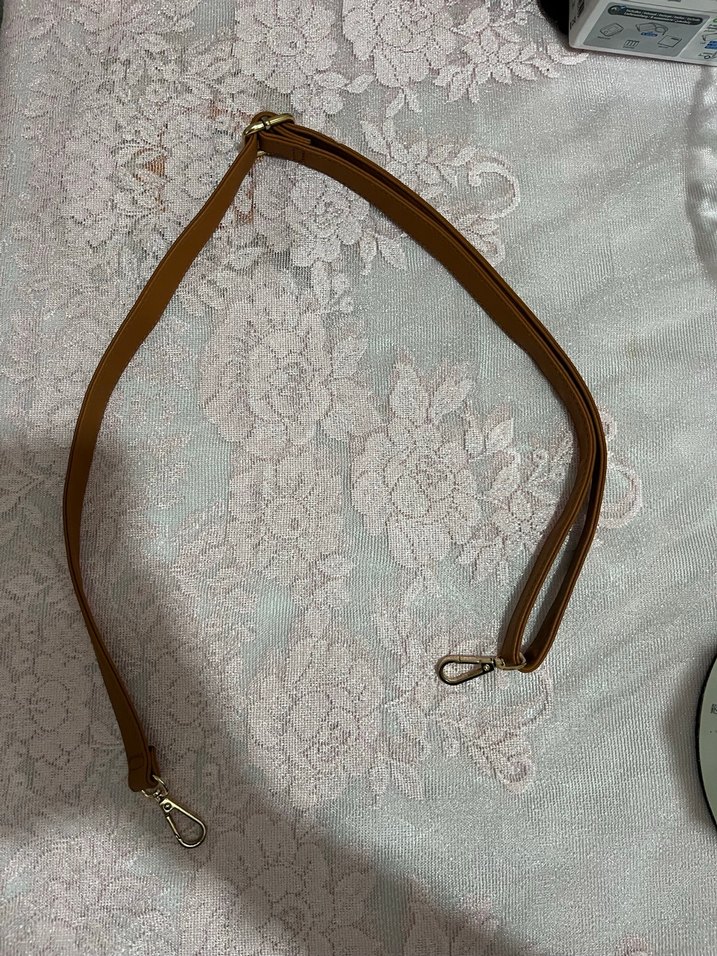 DERİMOD Kahverengi Saplı Beyaz Deri Kadın Çanta - Görsel 4