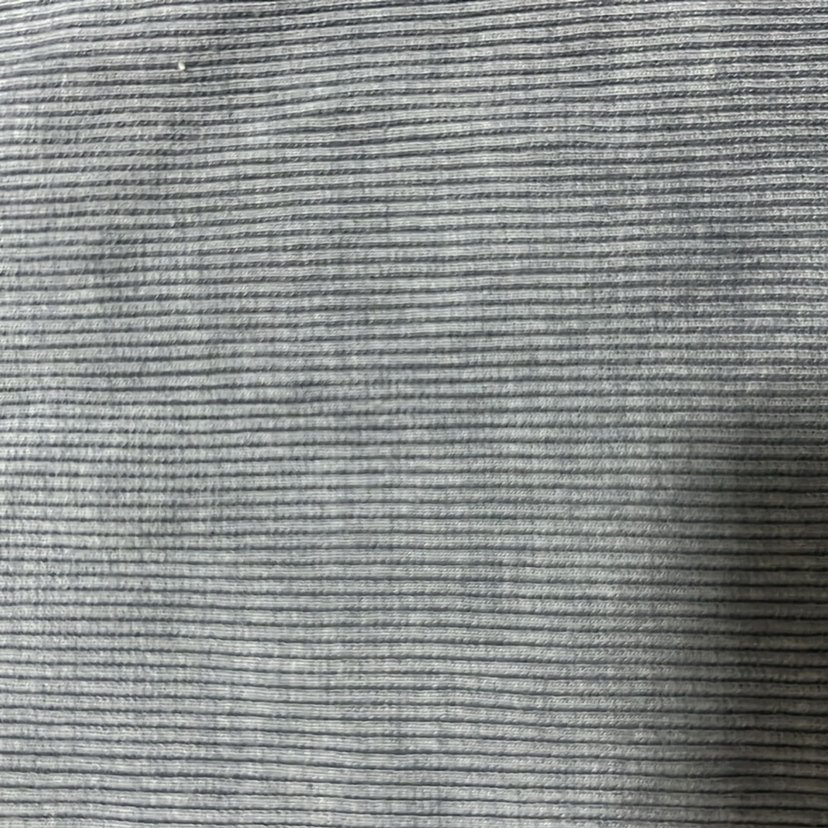 Gri Kadın fitilli örme Atlet tshirt - Görsel 3