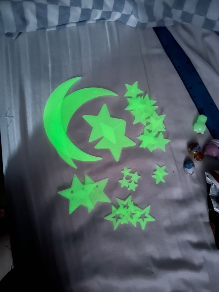 Yeşil Ay ve Yıldız Parlak Dekorasyon Seti - Görsel 2