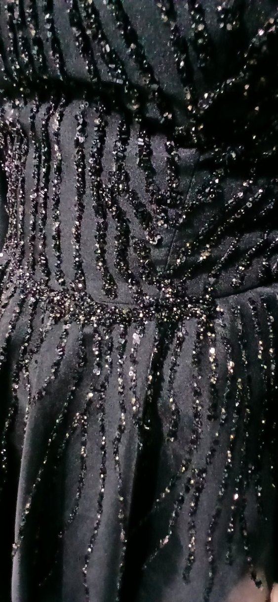 Tesettür Uzun Siyah Gotik Abiye Elbise - Görsel 4