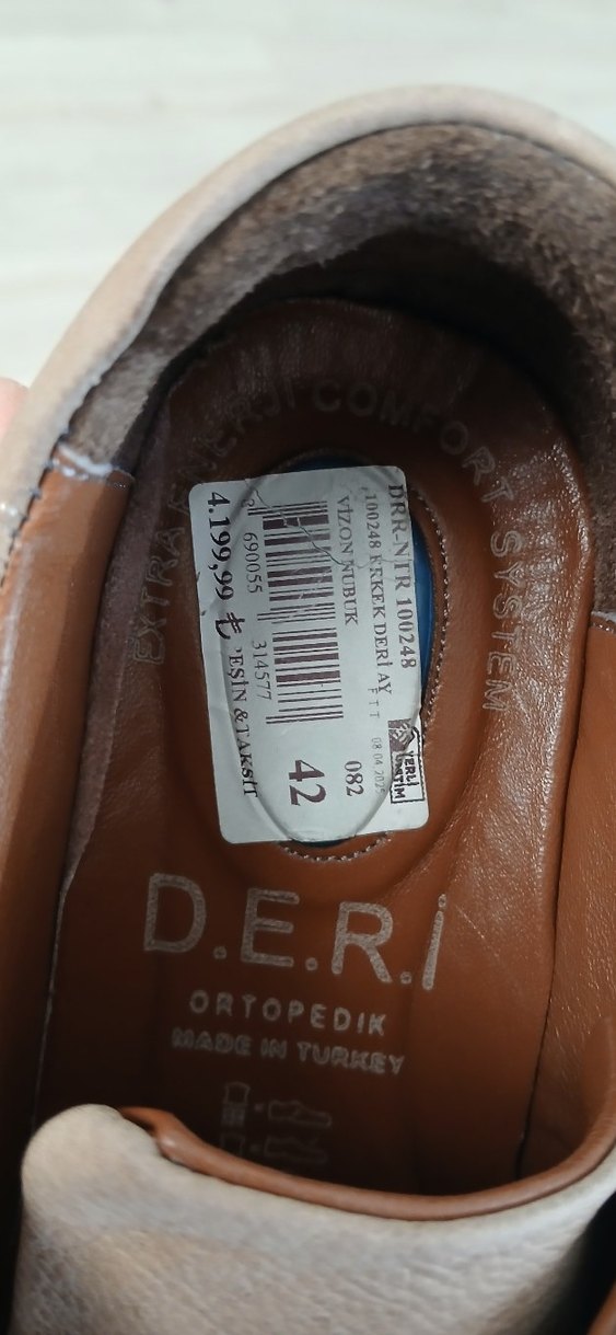 Vizon Nubuk Deri Ayakkabı (Deri Marka) - Görsel 4