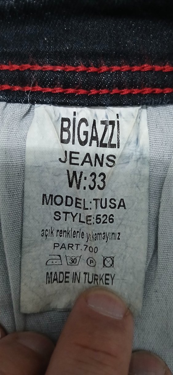 Gri Regular Fit Erkek Kot Pantolon - Görsel 4