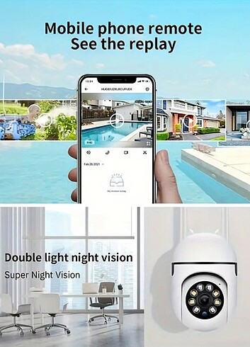 Wifi Kamera Kapalı - 2548x1536p Apartman Dış Kapısı İçin Kamera - Görsel 7