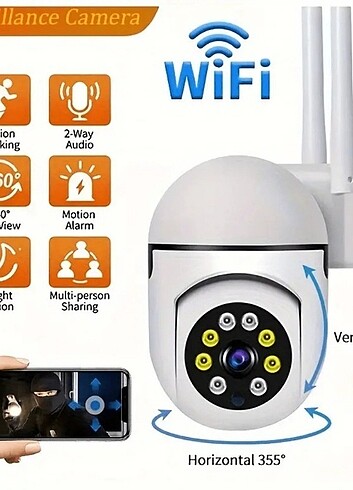 Wifi Kamera Kapalı - 2548x1536p Apartman Dış Kapısı İçin Kamera - Görsel 8