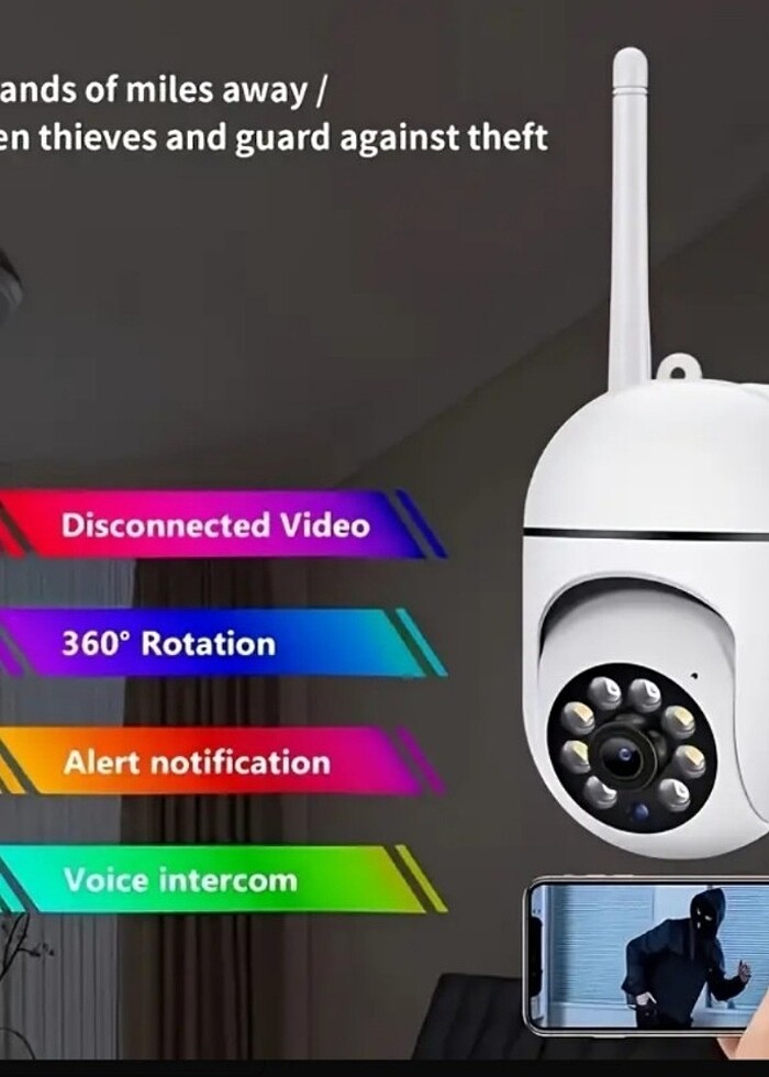 Wifi Kamera Kapalı - 2548x1536p Apartman Dış Kapısı İçin Kamera - Görsel 2