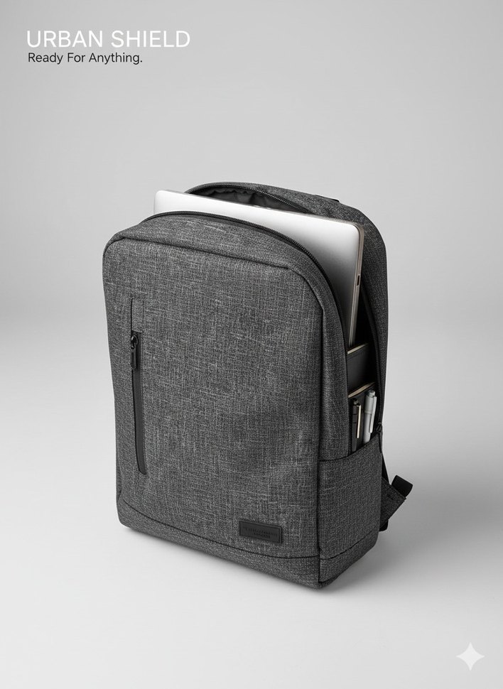Gri Erkek Laptop ve Sırt  Çantası - Görsel 2