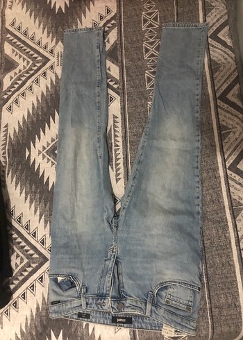 Erkek Mavi marka  slim long Kot Pantolon - Görsel 4