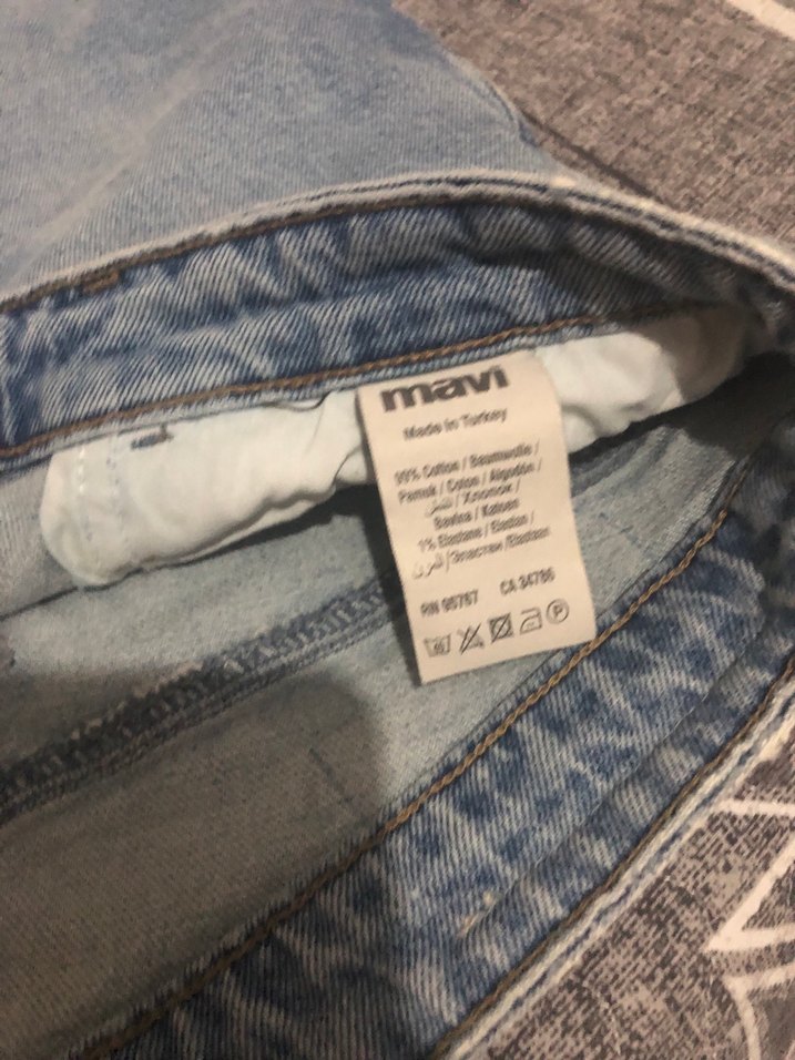 Erkek Mavi marka  slim long Kot Pantolon - Görsel 3