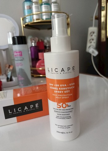 Licapé SPF 50+ Güneş Koruyucu Sprey Süt