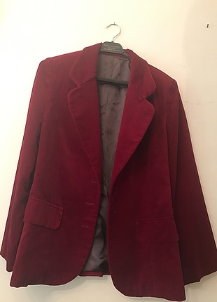 bordo kadife blazer ceket