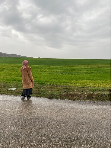 38 Beden kahverengi Renk Açık kahve peluş kürk