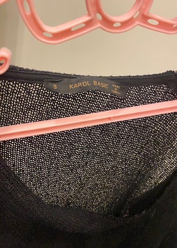 Kadın Siyah V Yaka Örgü Triko - Görsel 5