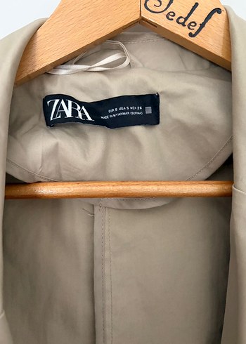 Bej Kadın Kemerli Uzun Trençkot - Görsel 2