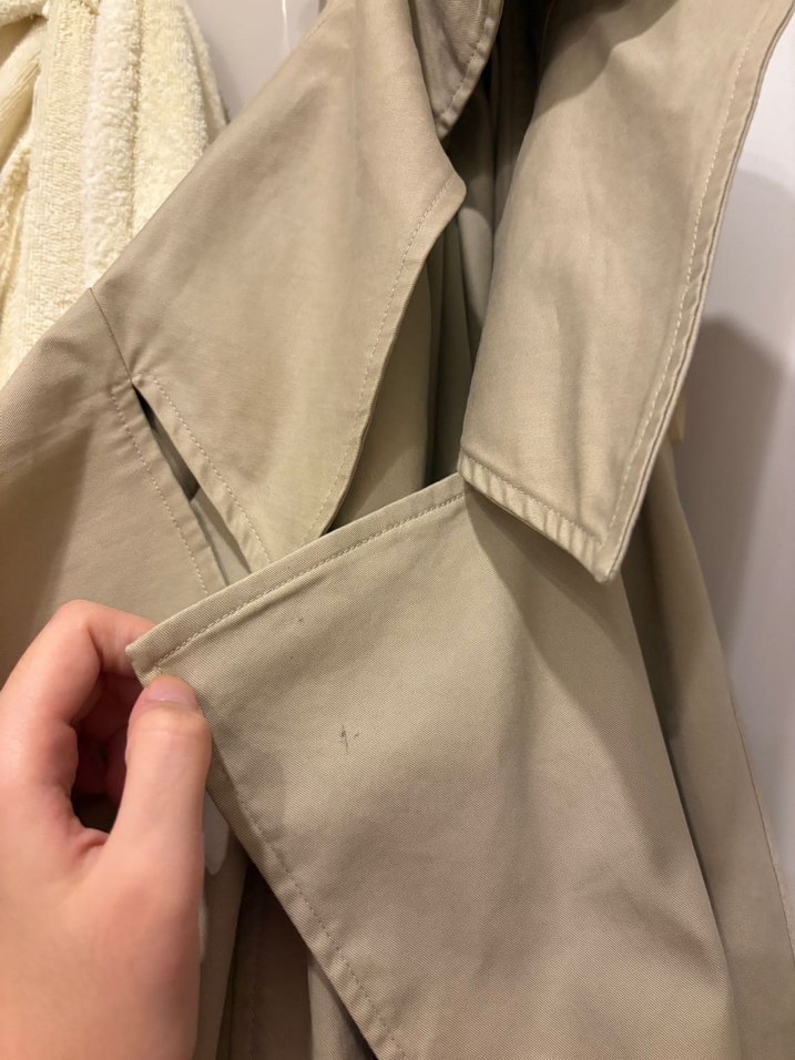 Bej Kadın Kemerli Uzun Trençkot - Görsel 3