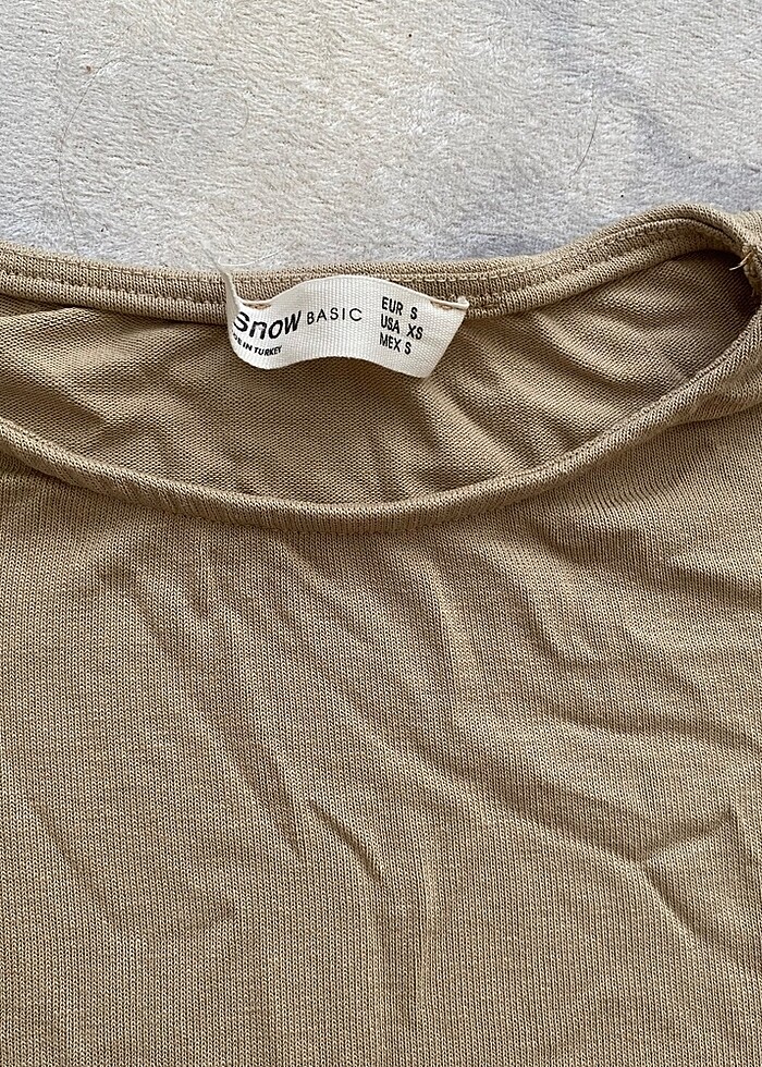 bluz camel renk - Görsel 3