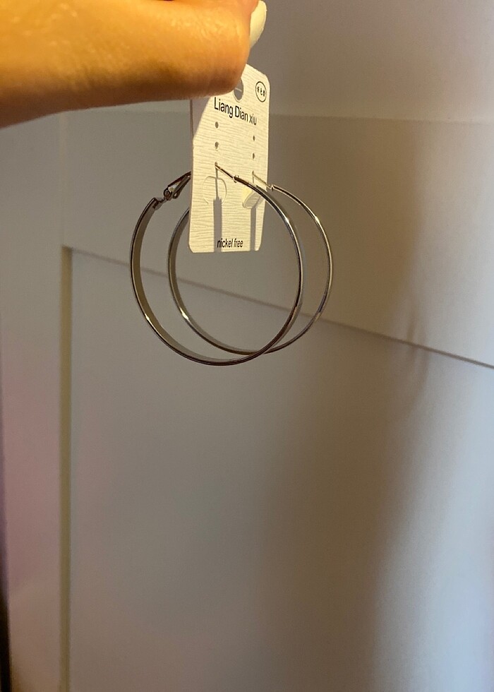 gümüş halka küpe - Görsel 4