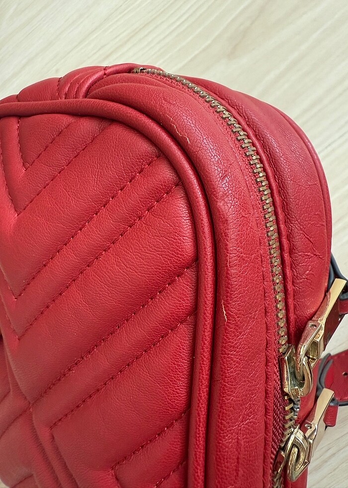 Mango Kırmızı Bel Çantası - Görsel 5