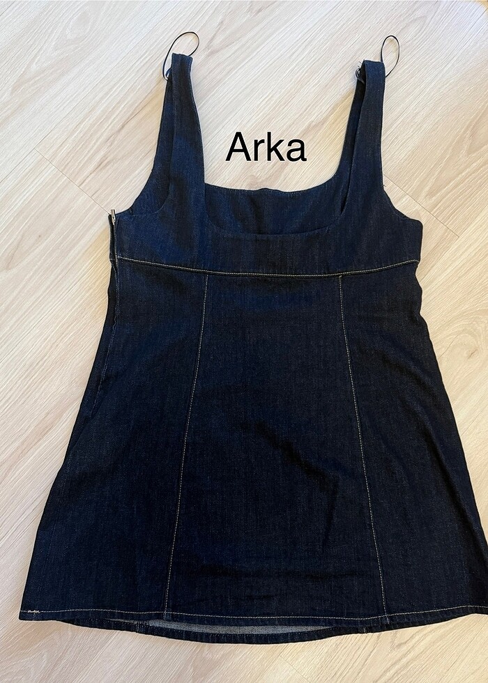 Zara Trf Denim Elbise - Görsel 3