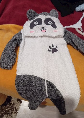 Gri Kürklü Bebek Tulumu - Görsel 2