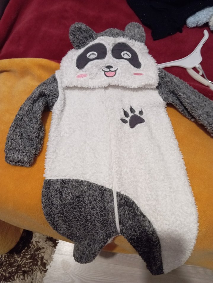 Gri Kürklü Bebek Tulumu - Görsel 2