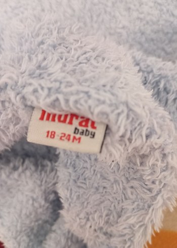 Mavi Örgü Dokulu Bebek Tulumu - Görsel 3