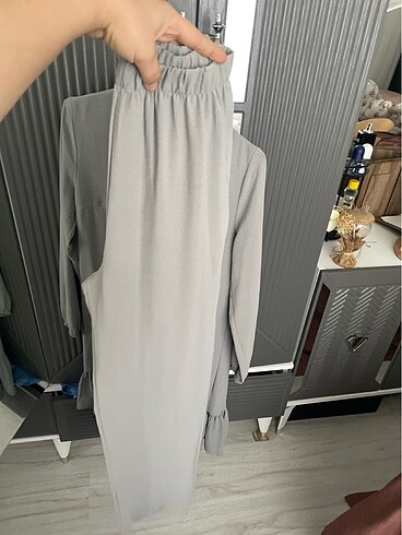 40 Beden Takım alt üst gri renk