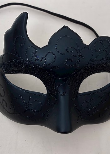 Siyah Yarım Maske erkek - Görsel 2