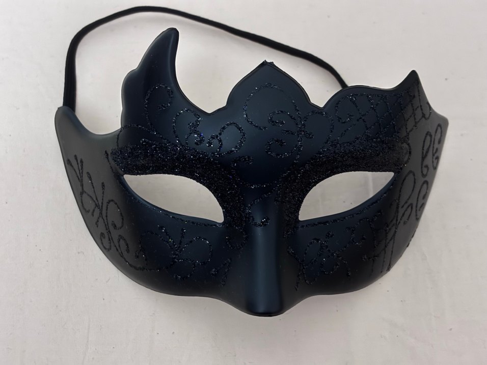 Siyah Yarım Maske erkek - Görsel 2