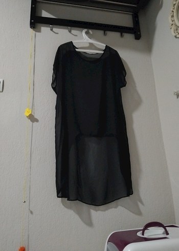 Kadın Siyah pul payetli kısa abiye elbise - Görsel 2