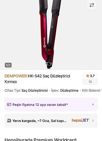 Dempower saç düzleştirici