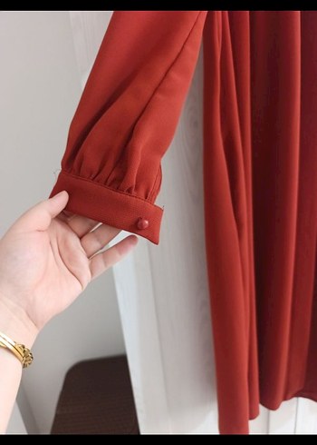 kiremit Uzun Kesim Salaş Kadın tunik - Görsel 3