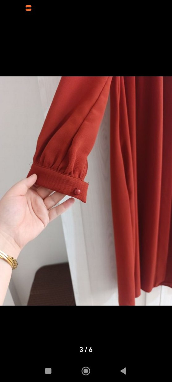 kiremit Uzun Kesim Salaş Kadın tunik - Görsel 3