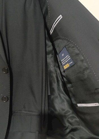 Siyah Erkek Klasik Düz Kesim Takım Elbise - Görsel 2